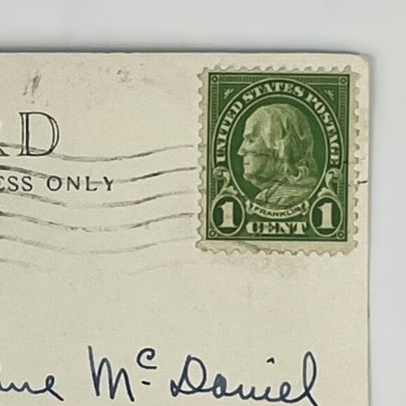 1930 RPPC Native American Indians Woman Baby Franklin 1c Stamp Postcard Perf - Picture 4 of 5